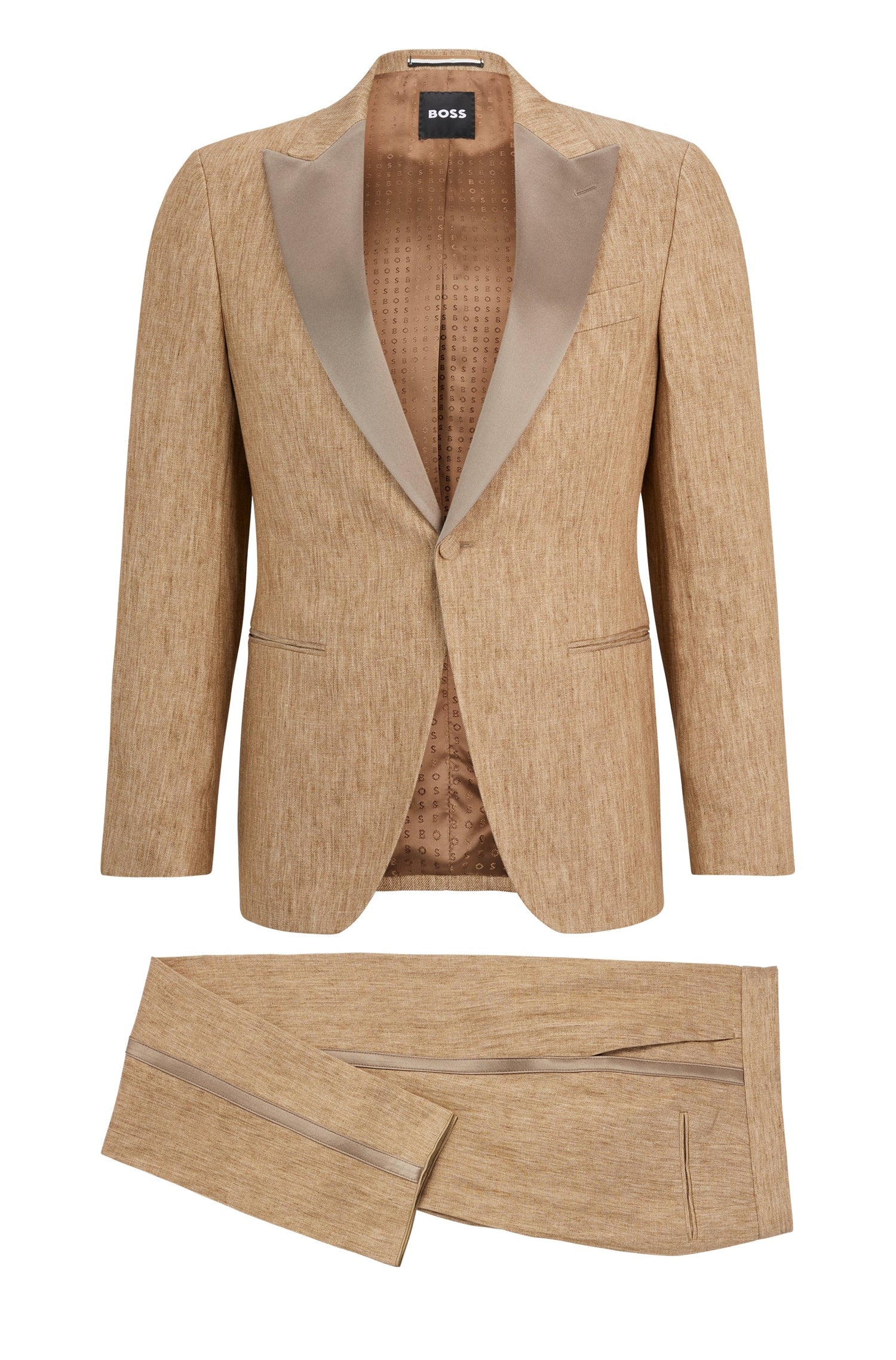 MEDIUM BEIGE // BUSINESS SUITS H-HUGE-P-2PCS-TUX232