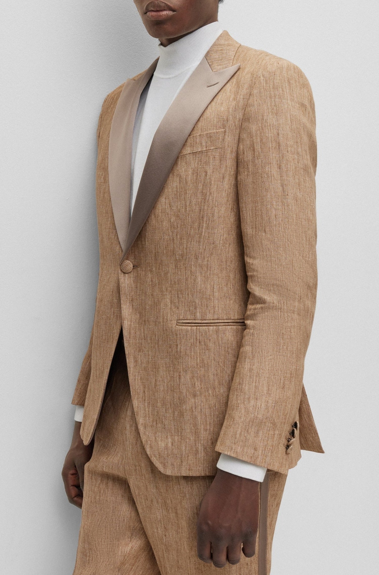 MEDIUM BEIGE // BUSINESS SUITS H-HUGE-P-2PCS-TUX232