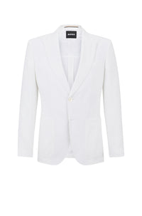 Hutson suit jacket in linen - White
