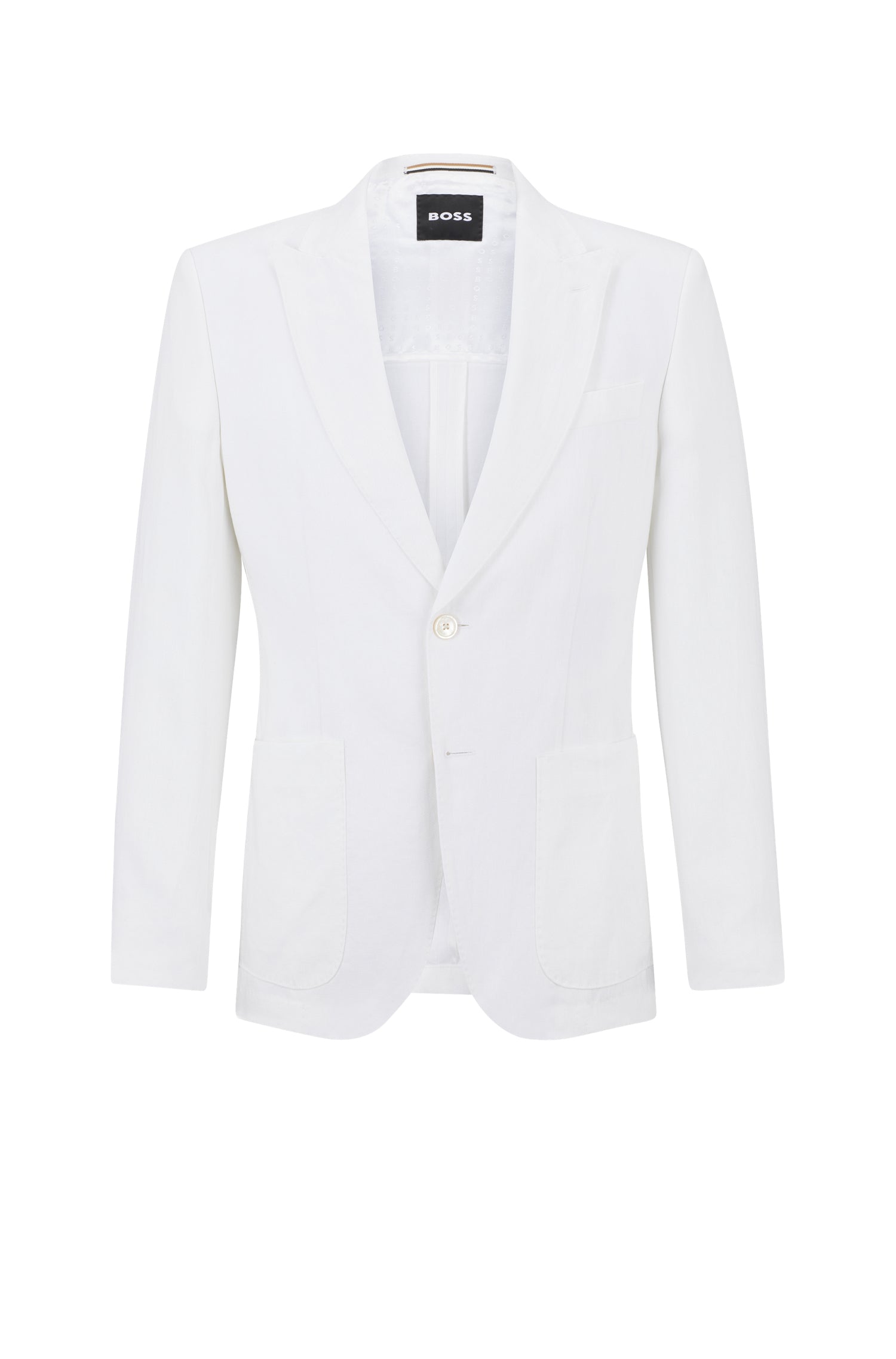 Hutson suit jacket in linen - White