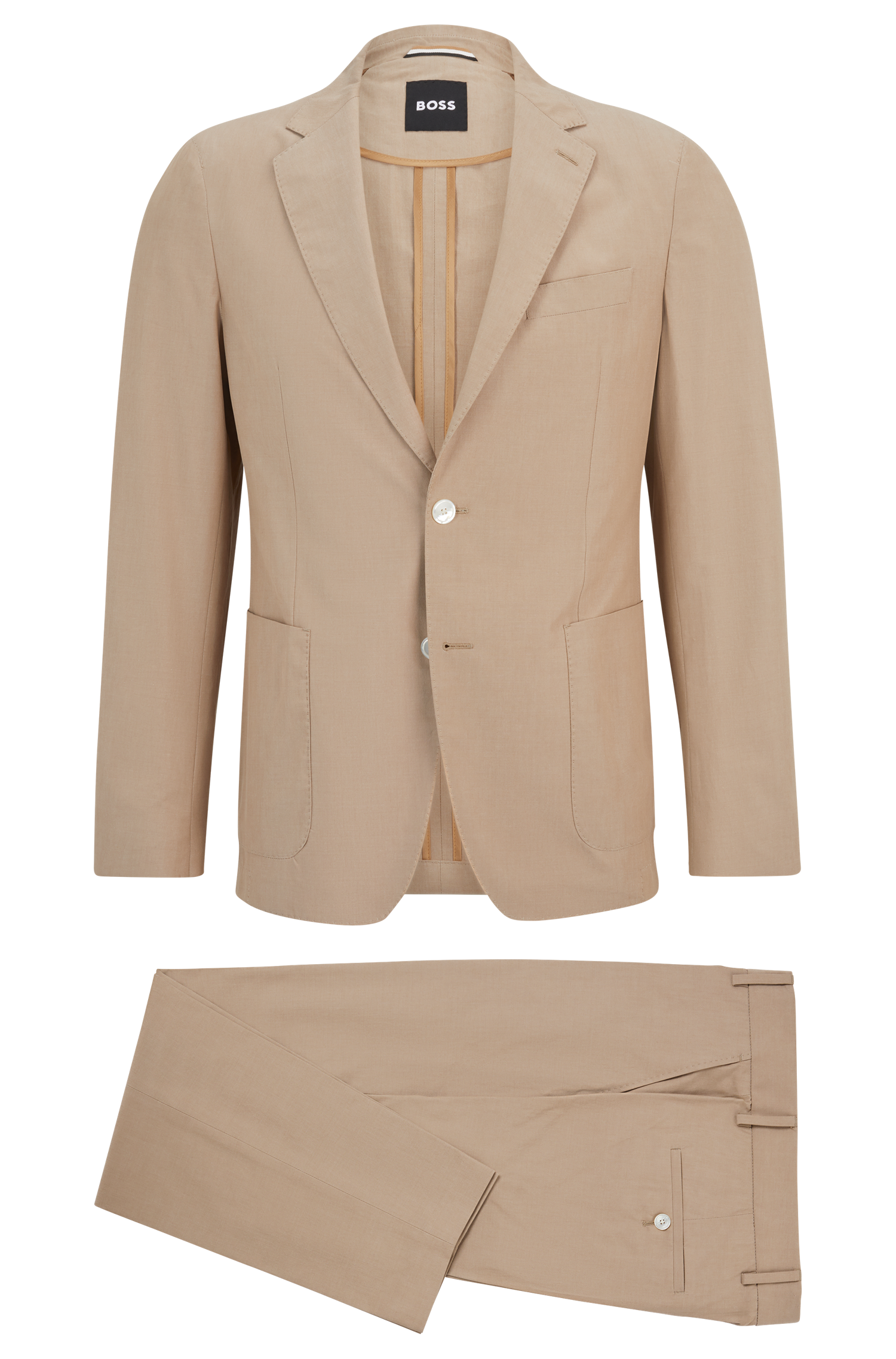 MEDIUM BEIGE // BUSINESS SUITS C-HANRY-2PCS-232