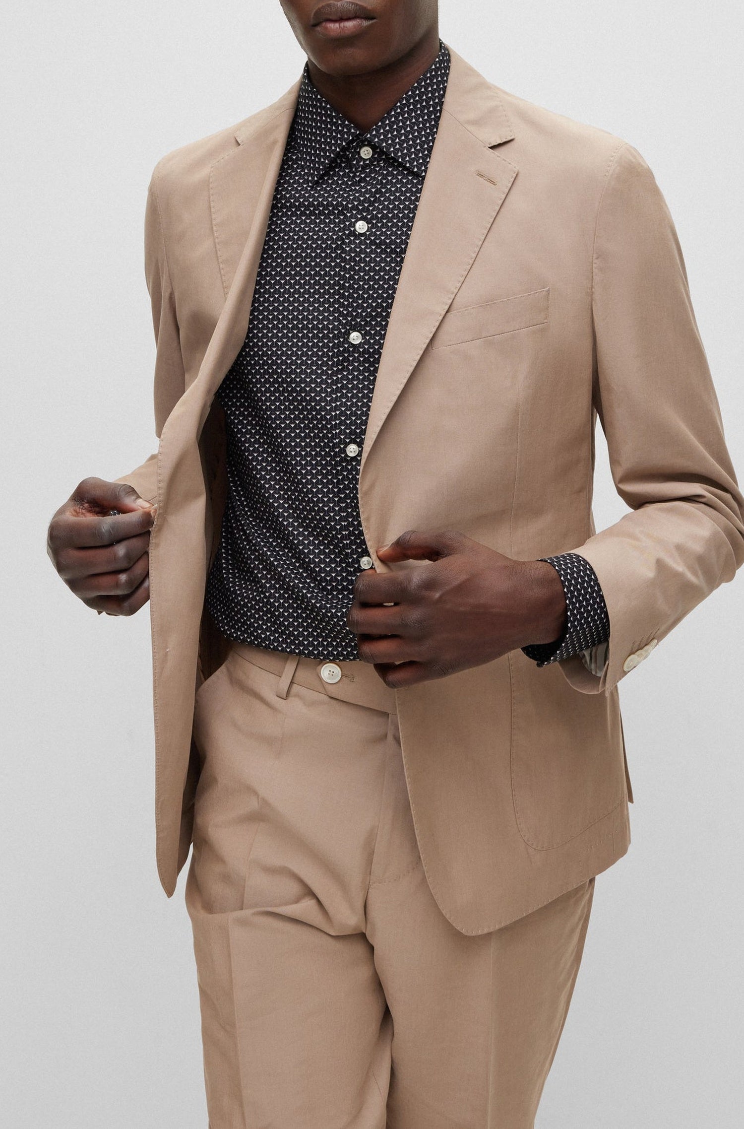 MEDIUM BEIGE // BUSINESS SUITS C-HANRY-2PCS-232