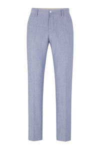 Genius wool blend suit trousers - Navy