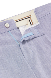 Genius wool blend suit trousers - Navy