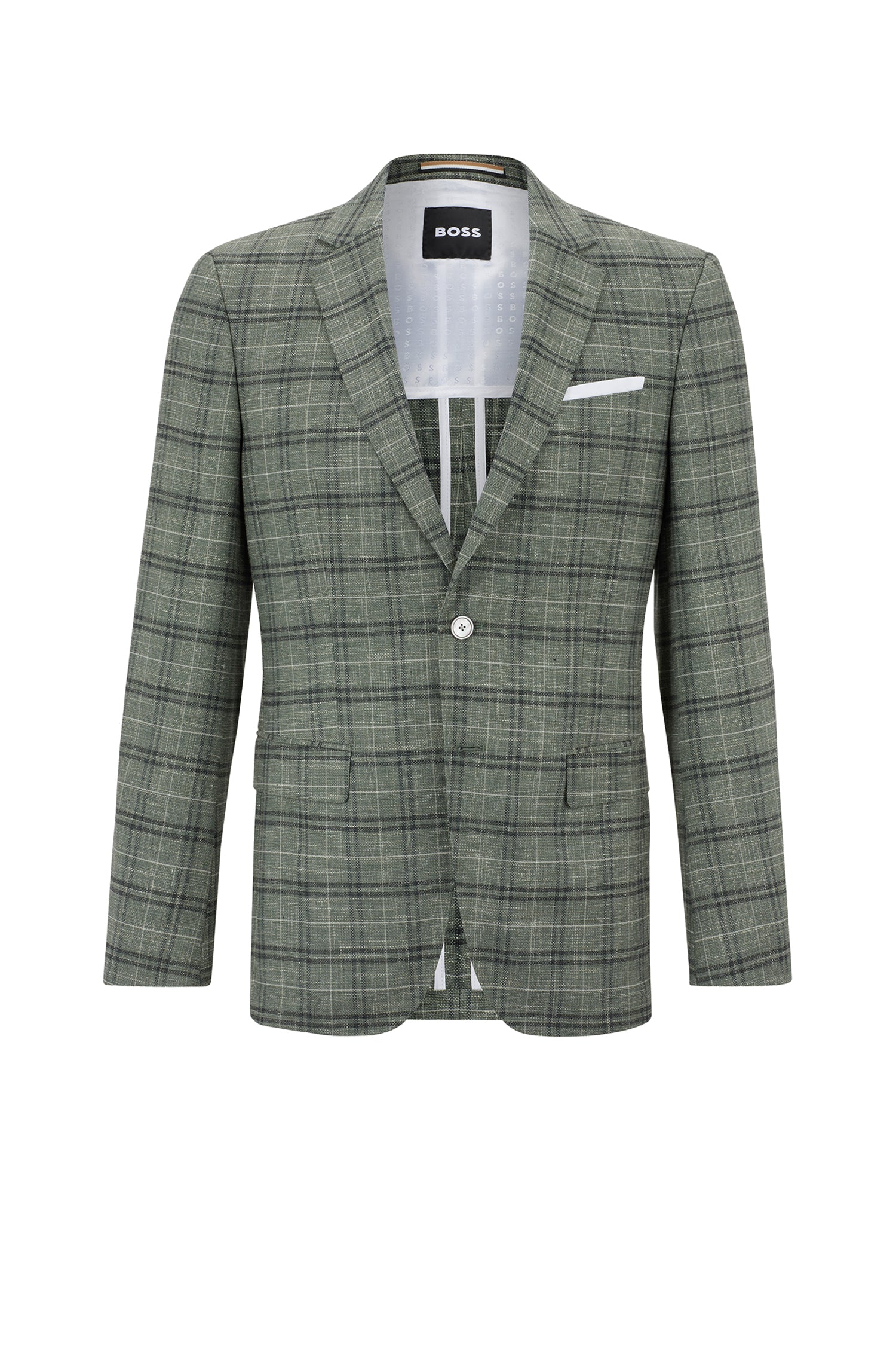 Hutson wool blazer - Open Green
