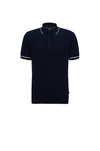 Gorillo polo-neck T-shirt - Dark Blue