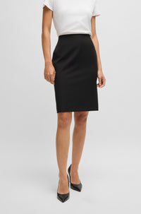 Jupe Vin en laine - Black