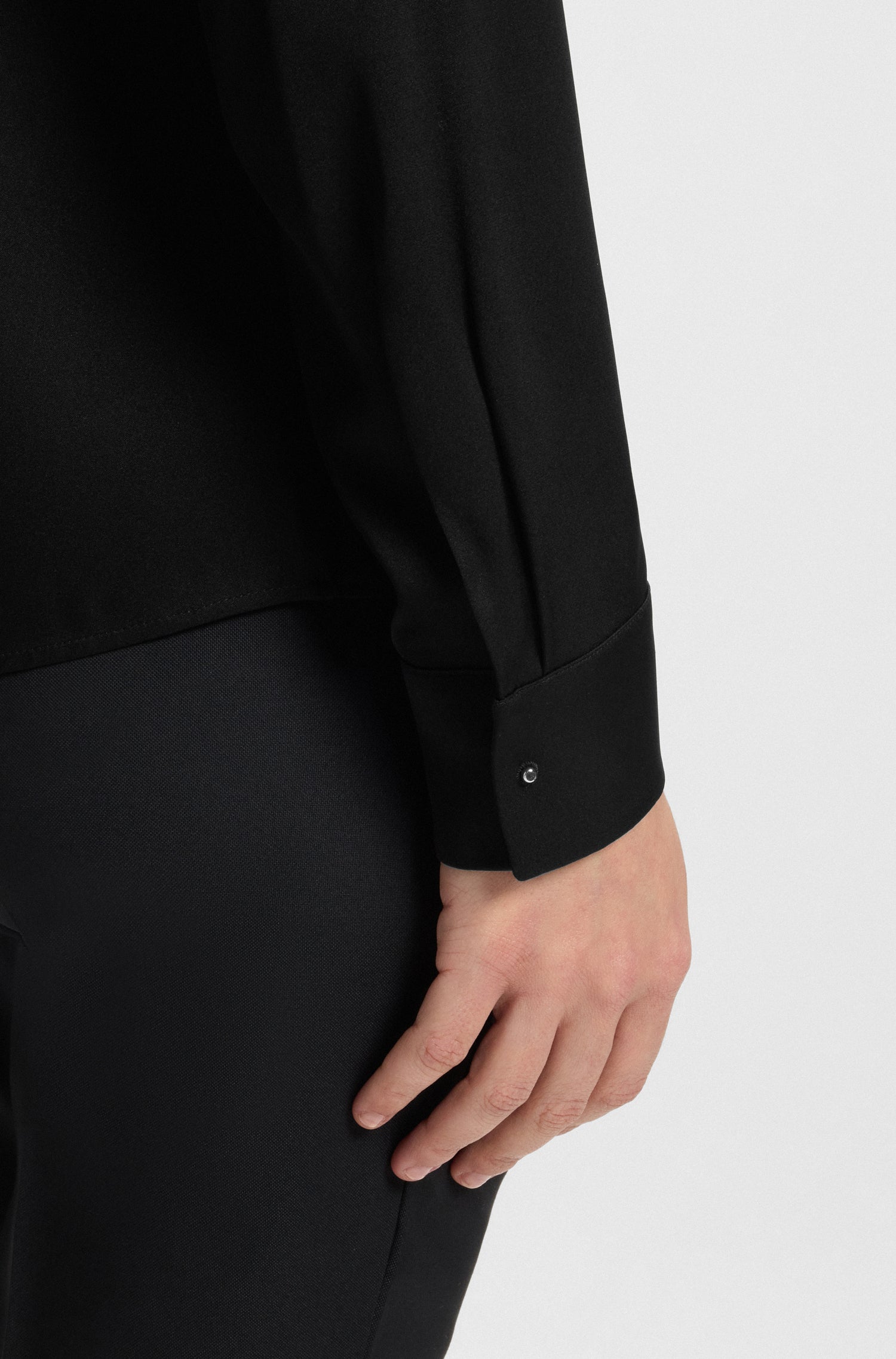 Blouse Banorah en soie - Black