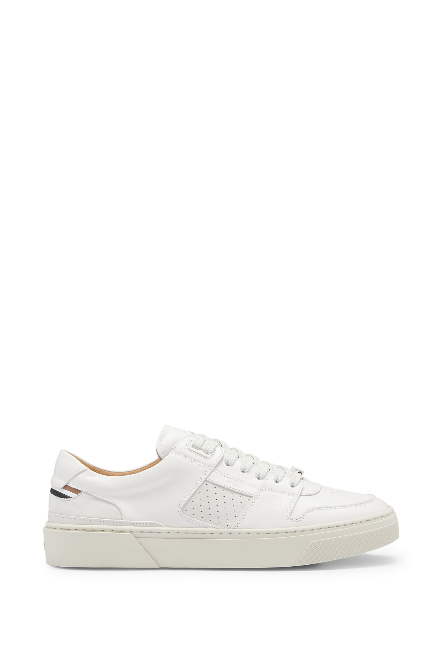 Gary leather trainers - Open White