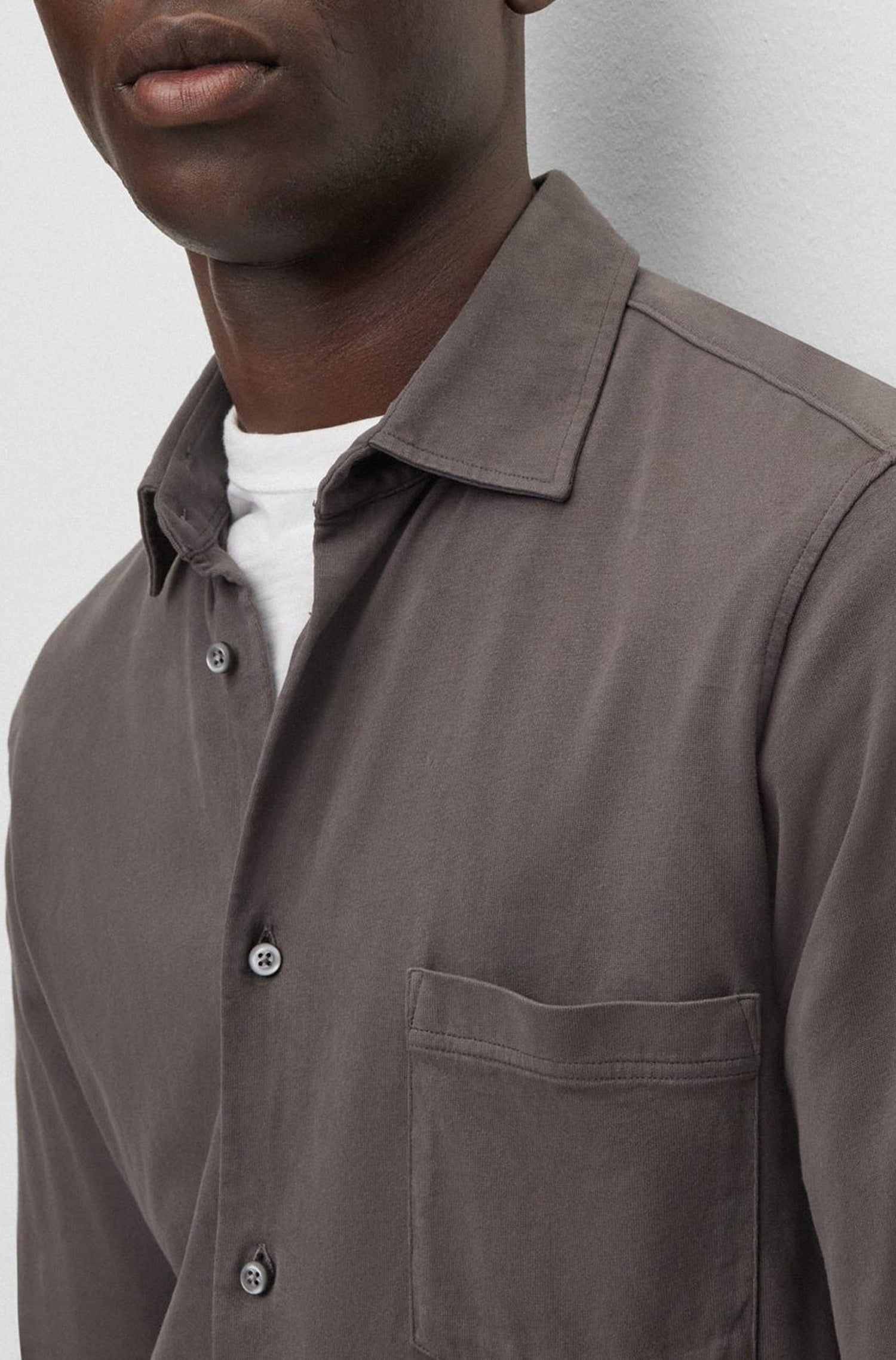 Chemise Mysoft avec poche - Dark Grey