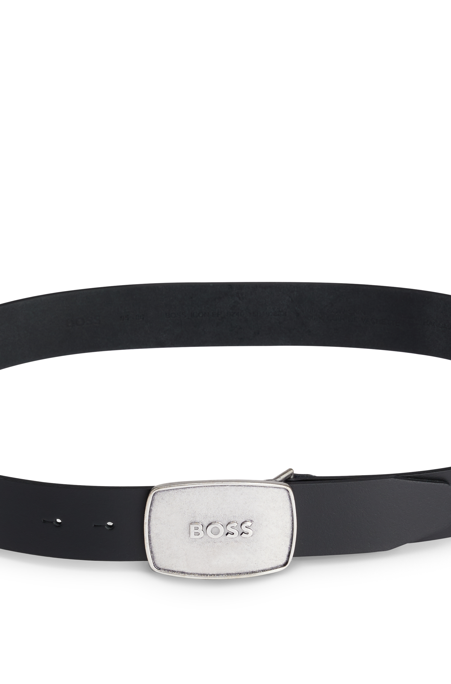Boss Icon leather belt - Black