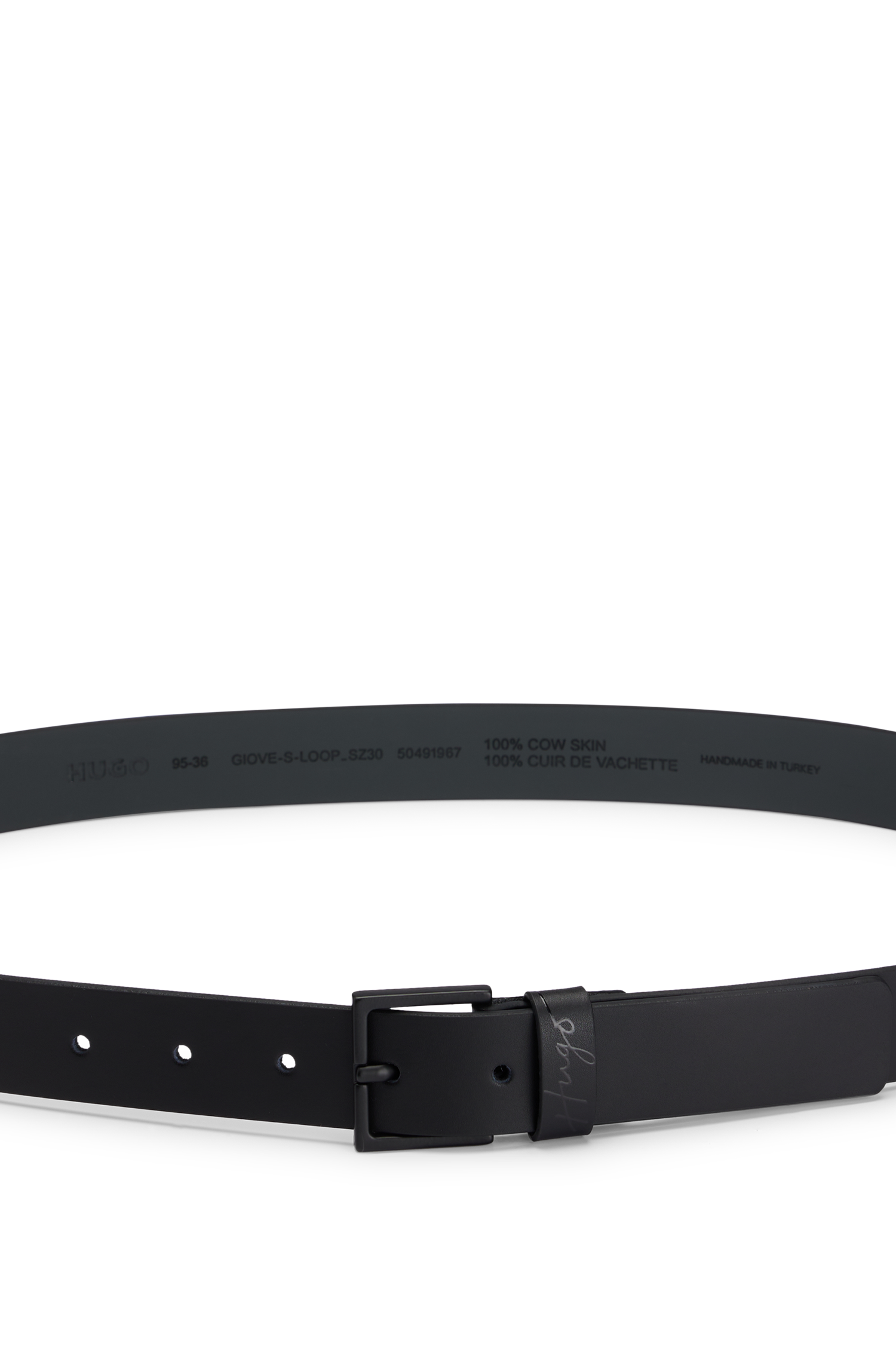 BLACK // BUSINESS BELTS GIOVE-S-LOOP_SZ30