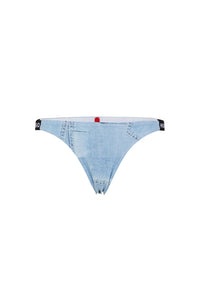 OPEN BLUE // BIKINI BOTTOMS 90`S DENIM BRAZILIAN