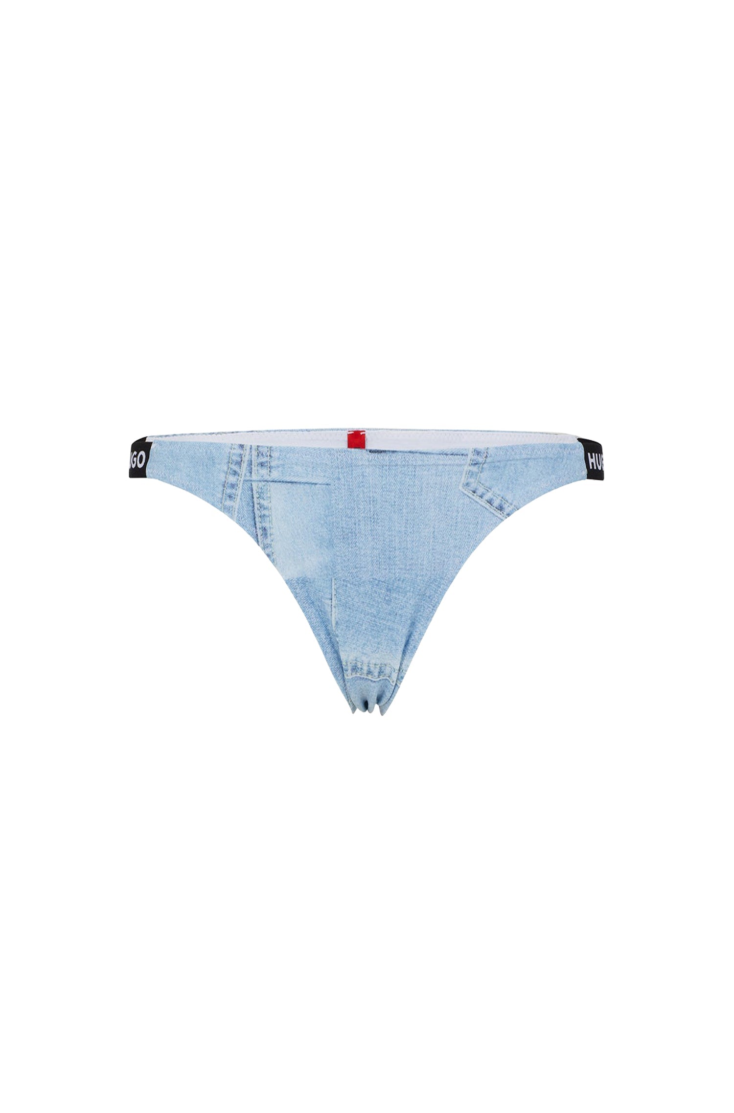 OPEN BLUE // BIKINI BOTTOMS 90`S DENIM BRAZILIAN