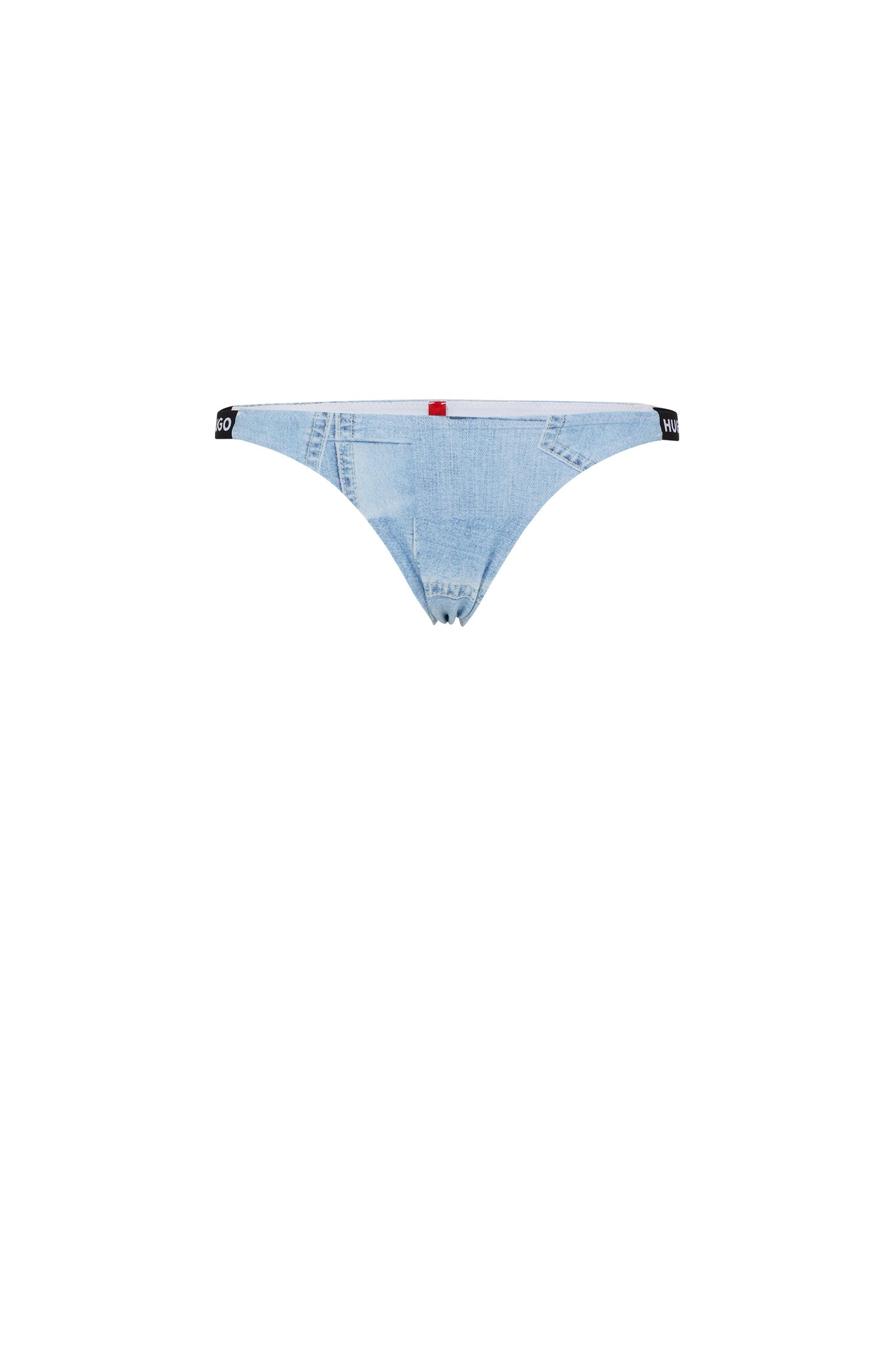 OPEN BLUE // BIKINI BOTTOMS 90`S DENIM BRAZILIAN
