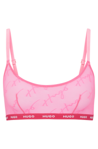 BRIGHT PINK // BRA BRALETTE HUGO LACE