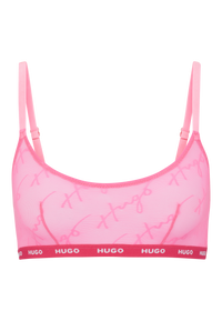 BRIGHT PINK // BRA BRALETTE HUGO LACE