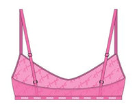 BRIGHT PINK // BRA BRALETTE HUGO LACE