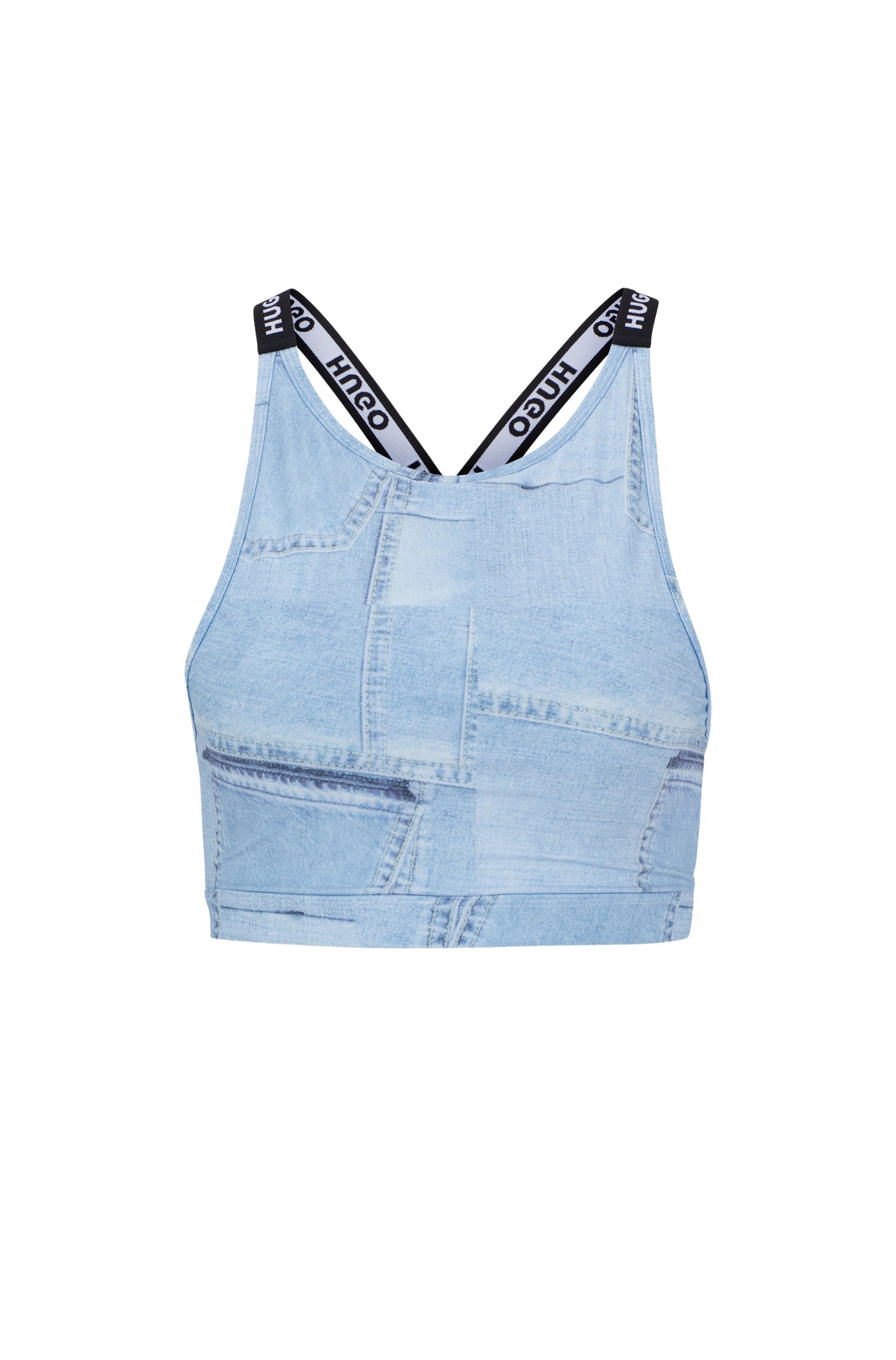 OPEN BLUE // BIKINI TOPS 90`S DENIM SWIMTOP