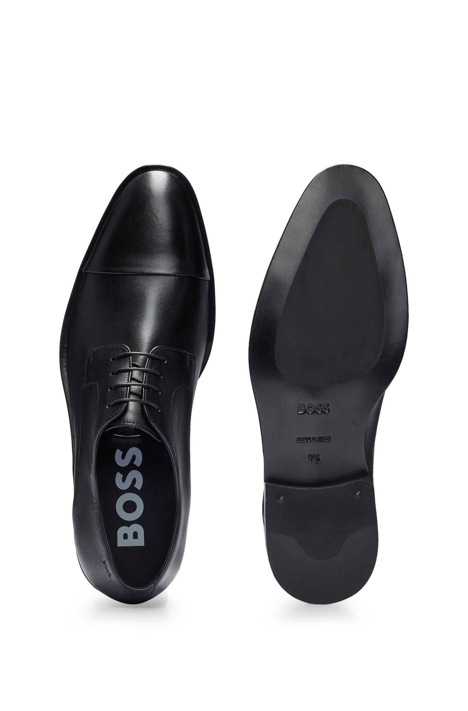 Derbies Derrek en cuir - Black