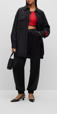 BLACK // CASUAL TROUSERS HAMAGA-1