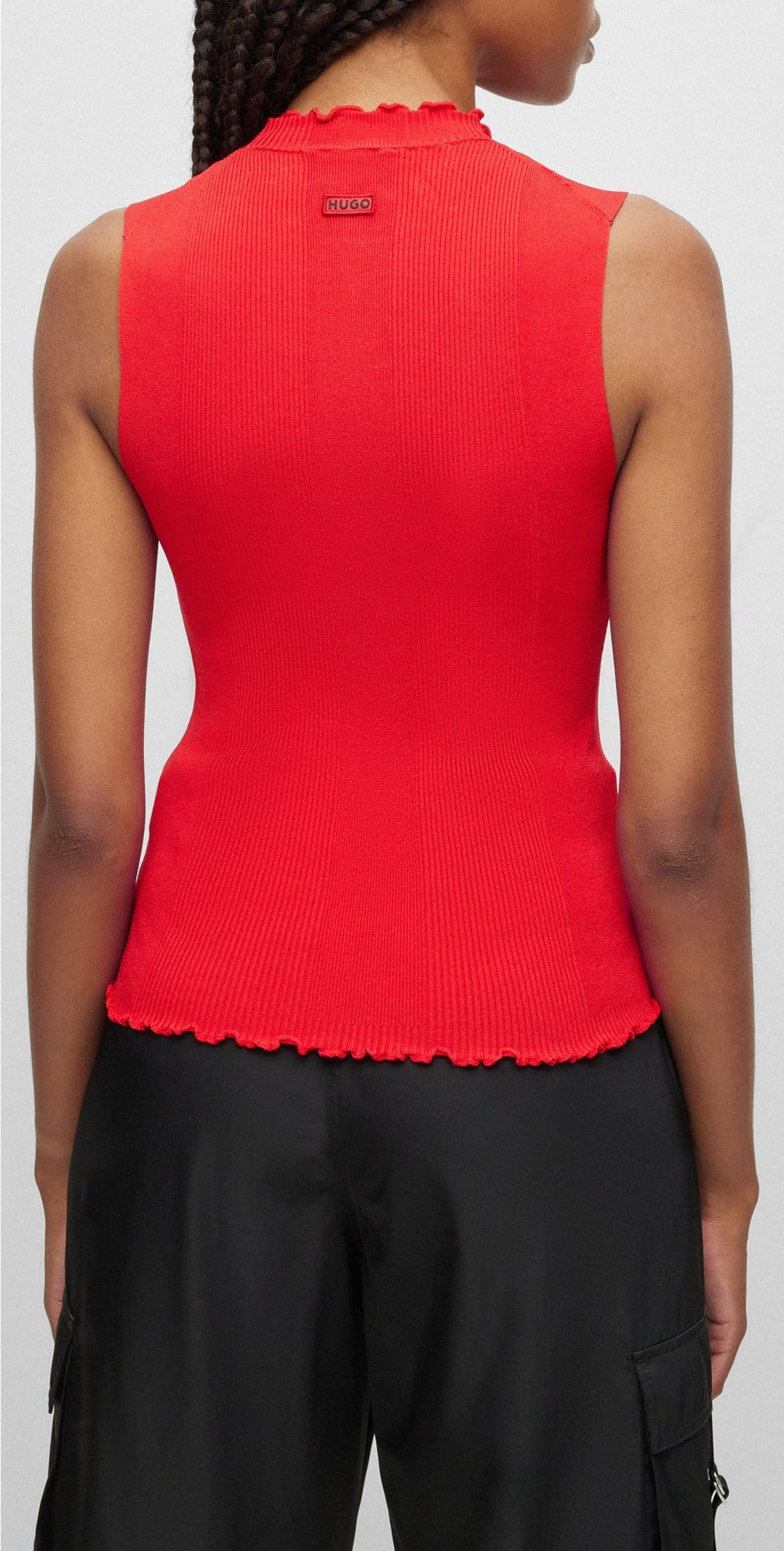 Sleeveless top Swilk - Open Pink