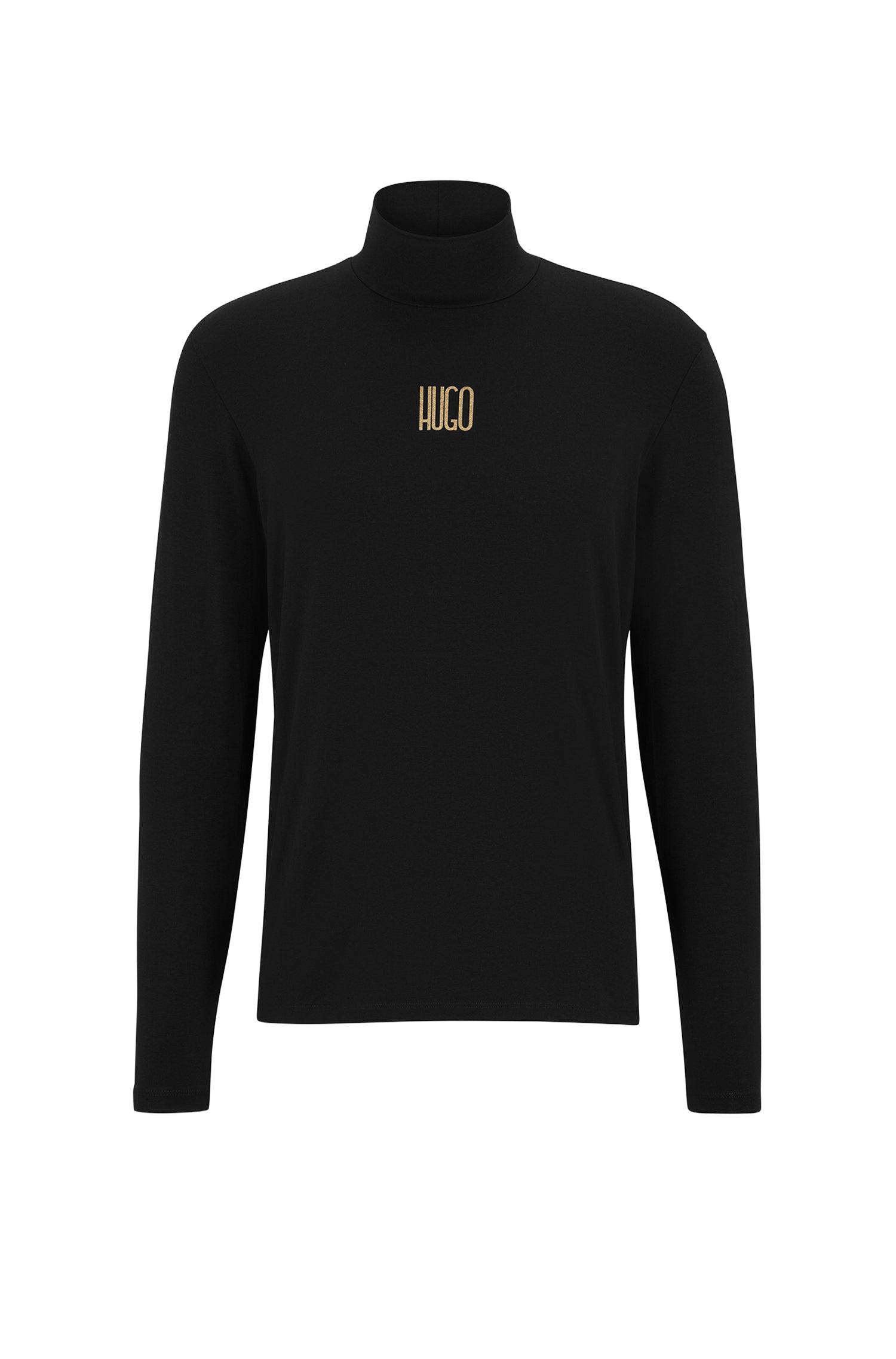 Dardins long-sleeved roll-neck T-shirt - Black