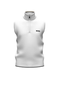 Pull zippé Zaxly sans manches - White