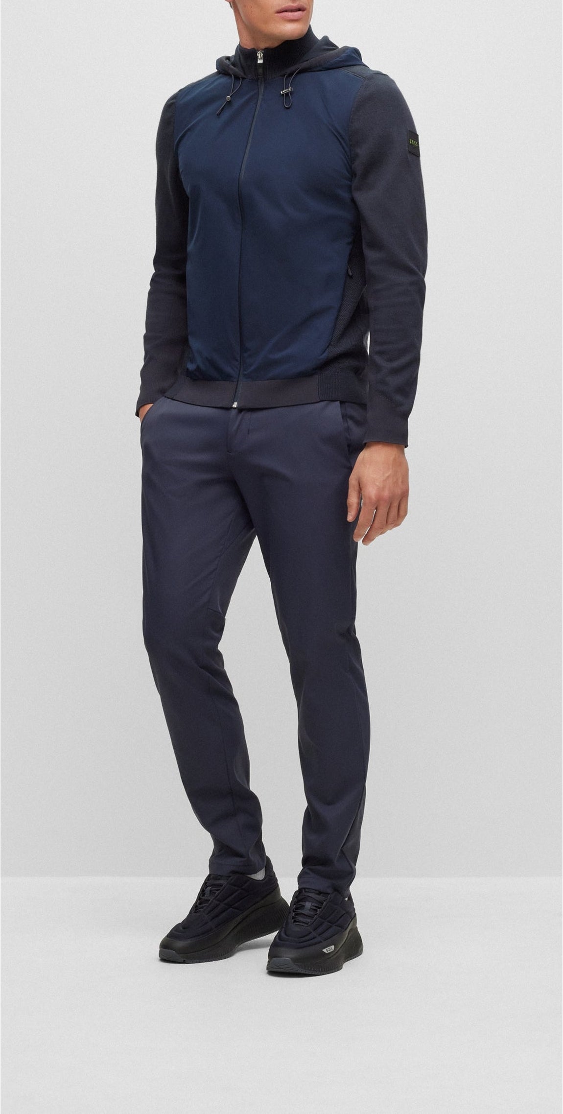 Veste Marseo en laine mélangée - Dark Blue