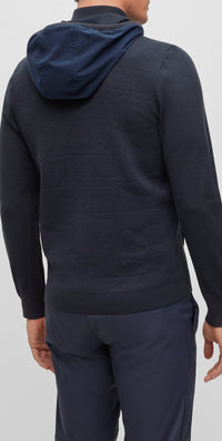 Veste Marseo en laine mélangée - Dark Blue