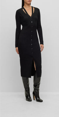 Robe Facene en laine - Black