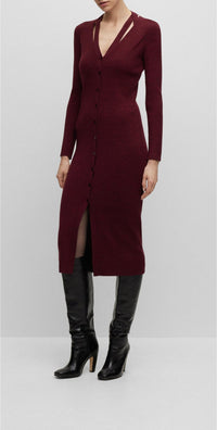 OPEN RED // KNITTED DRESSES FACENE