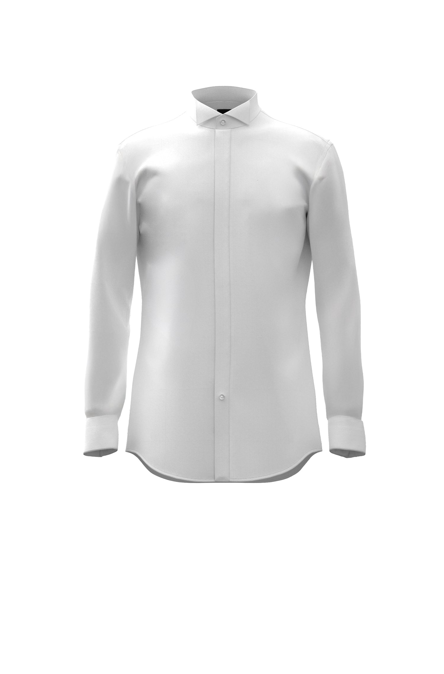 WHITE // EVENING SHIRTS H-HANK-TUX2-DC-232