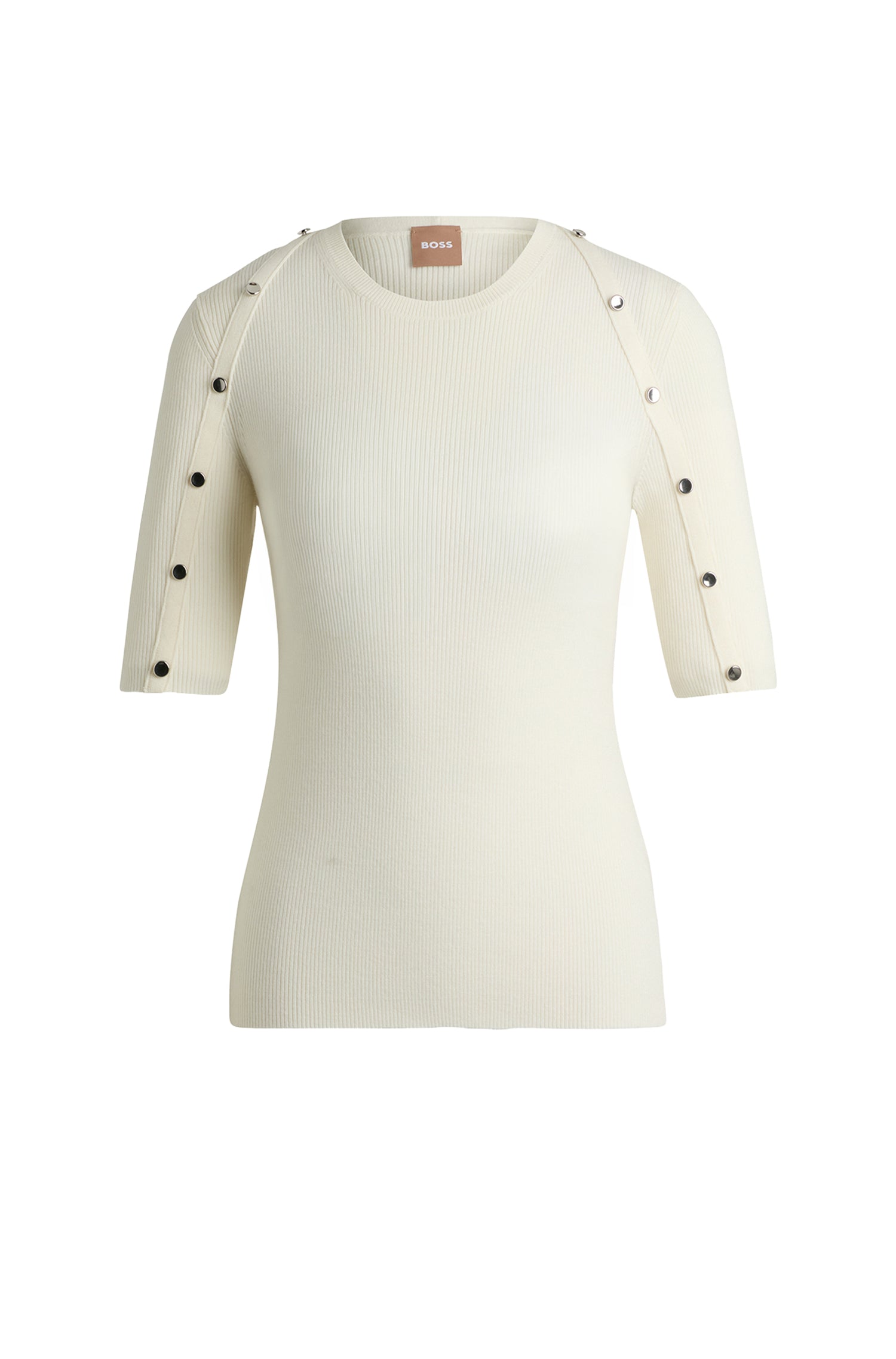 Pull Famistosa en laine mélangée - Open White