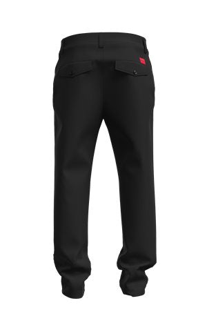 BLACK // CASUAL TROUSERS ZEEBO233D