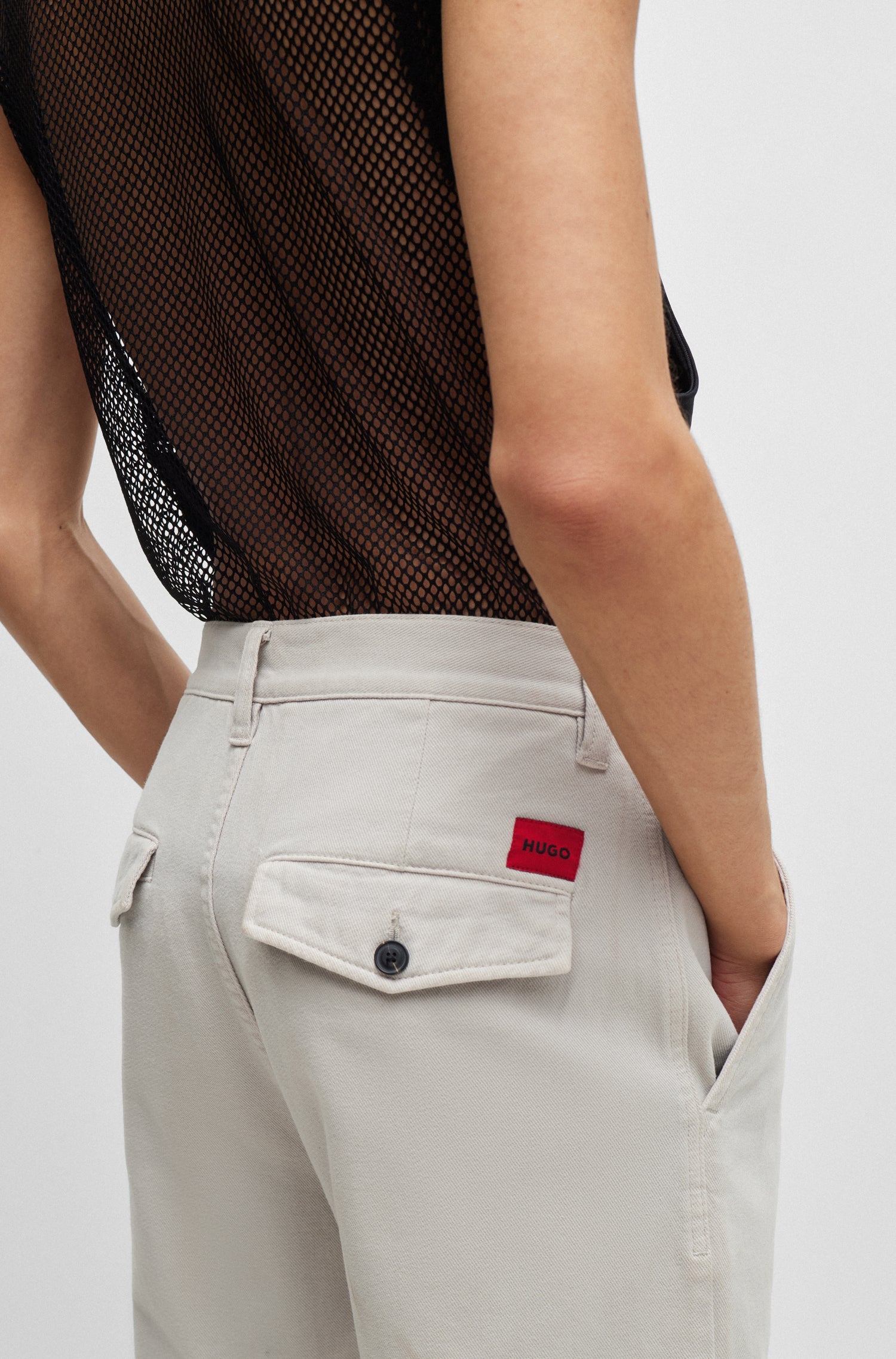 LIGHT & PASTEL GREY // CASUAL TROUSERS ZEEBO233D