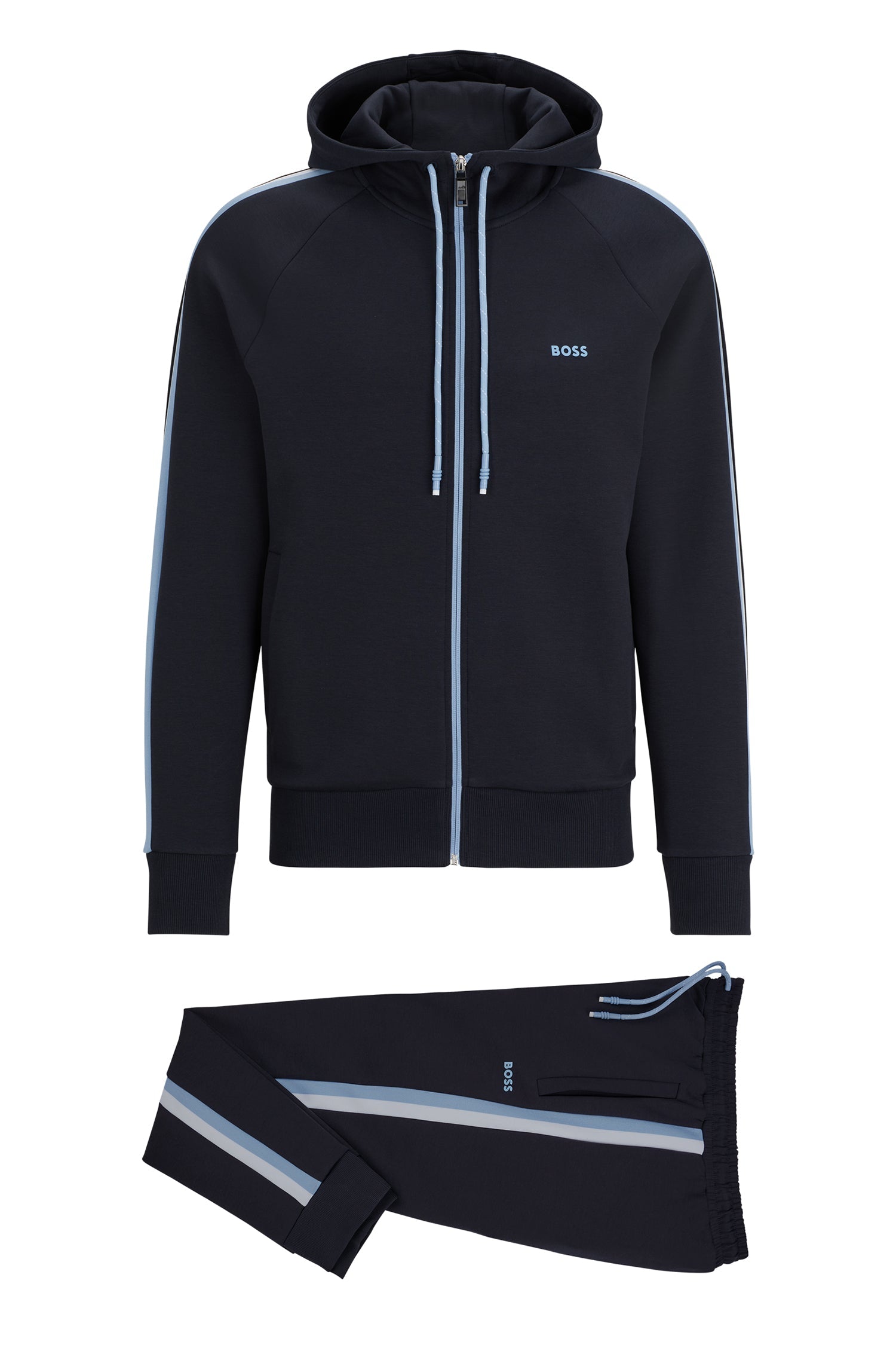 DARK BLUE // JERSEY TRACKSUIT SET