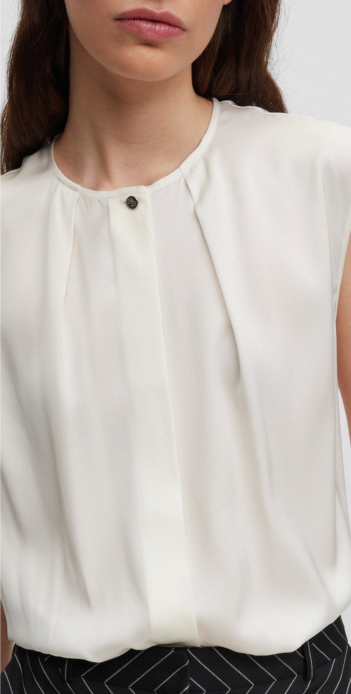 Bielli blouse in silk - Open White