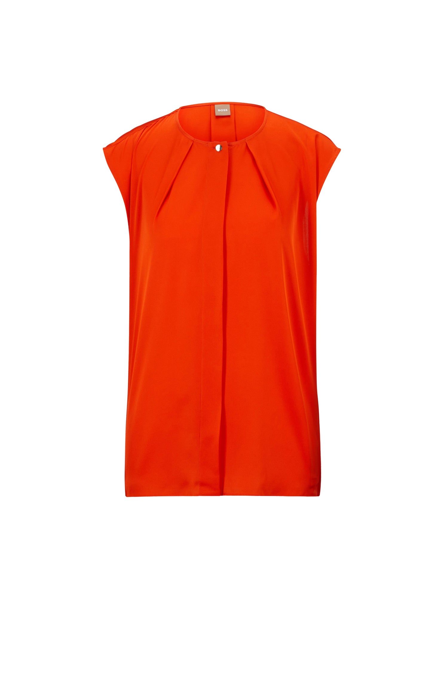 Bielli silk blouse - Bright Orange