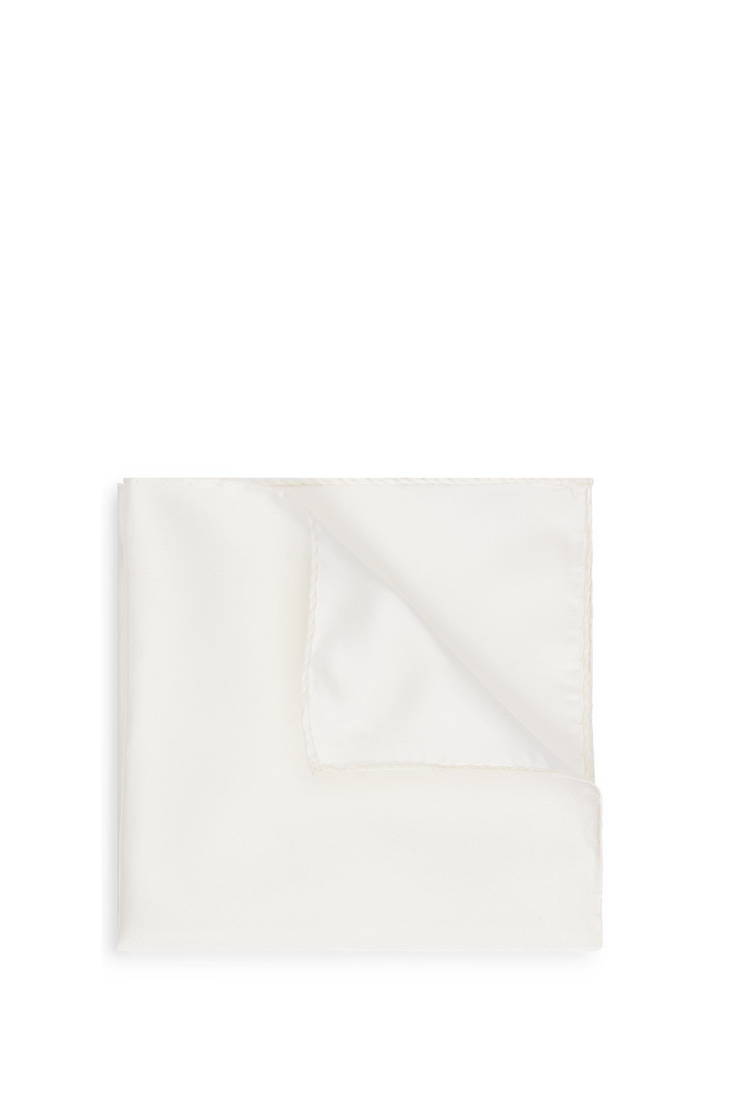 Silk pocket square - Natural