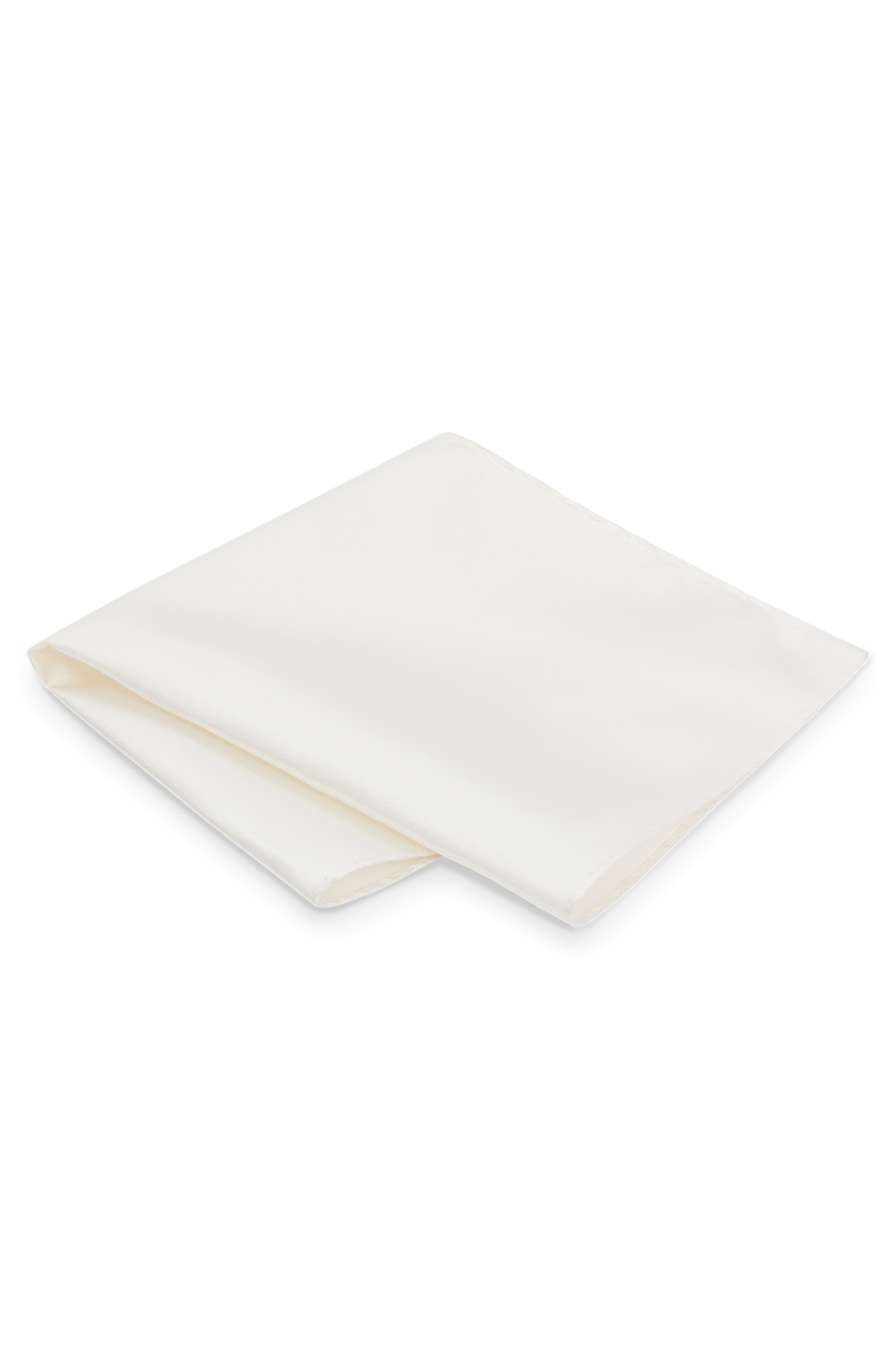 Silk pocket square - Natural
