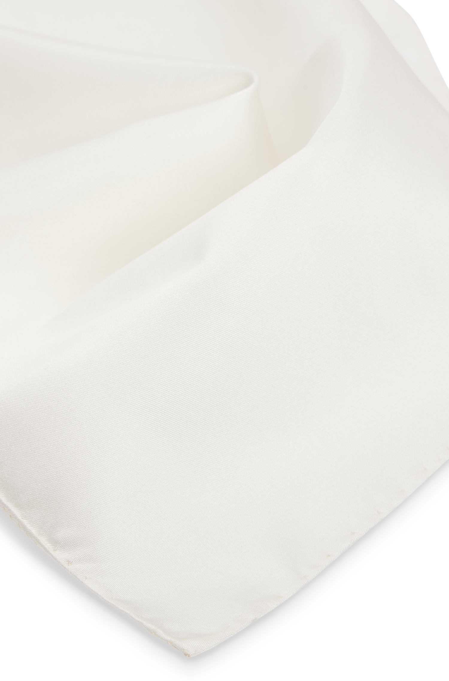 Silk pocket square - Natural
