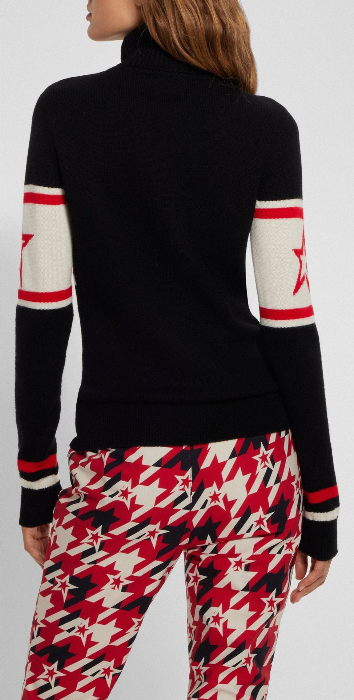 Weglitchhood wool jumper - Black