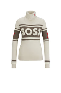 Weglitchhood wool jumper - Light Beige