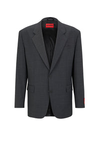 Underwire wool blend blazer - Dark Grey