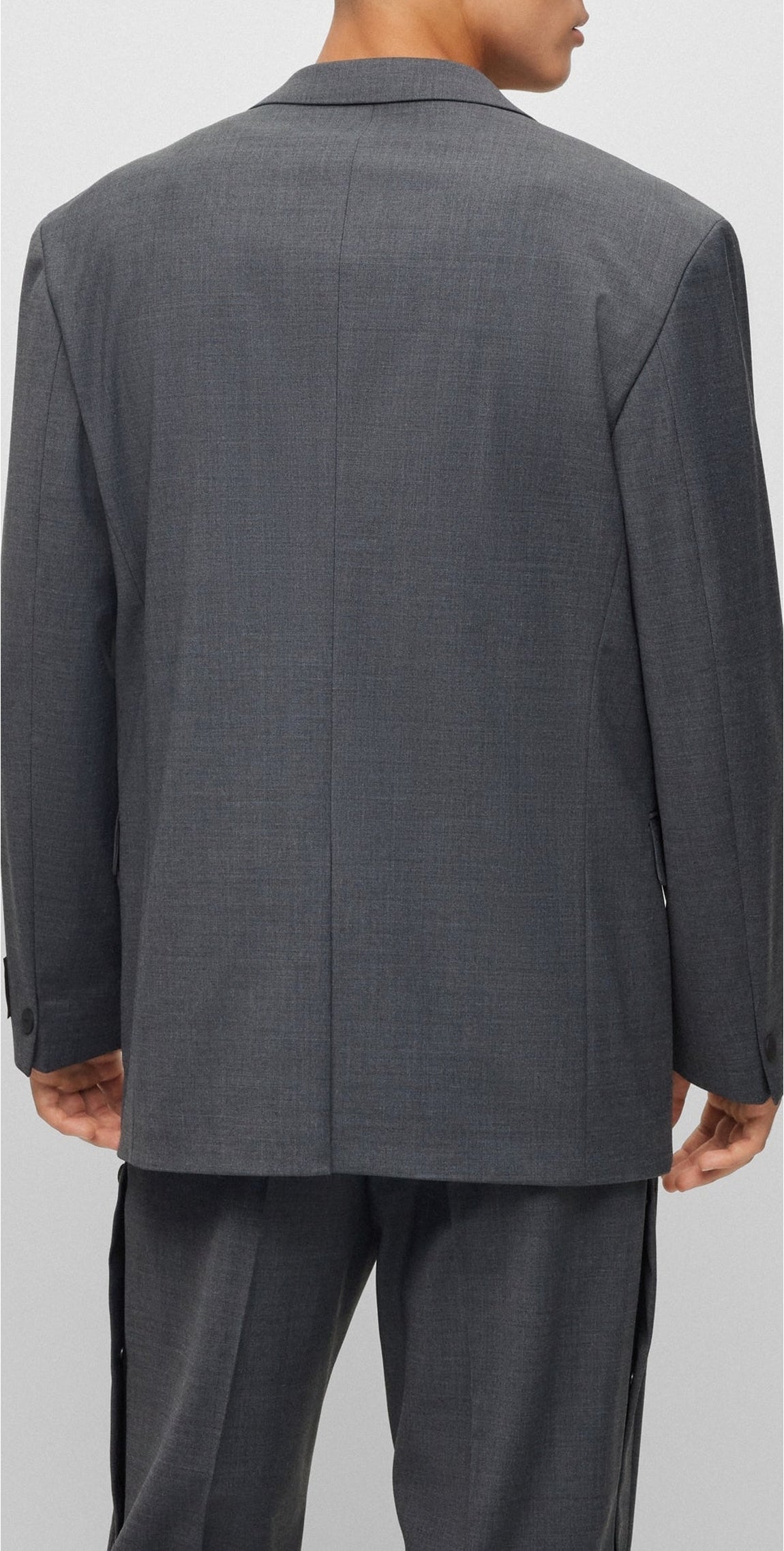 Underwire wool blend blazer - Open Green
