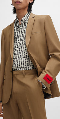 Arti wool blend suit - Open Beige