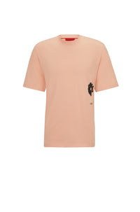 Diore oversize T-shirt - Light & Pastel Red