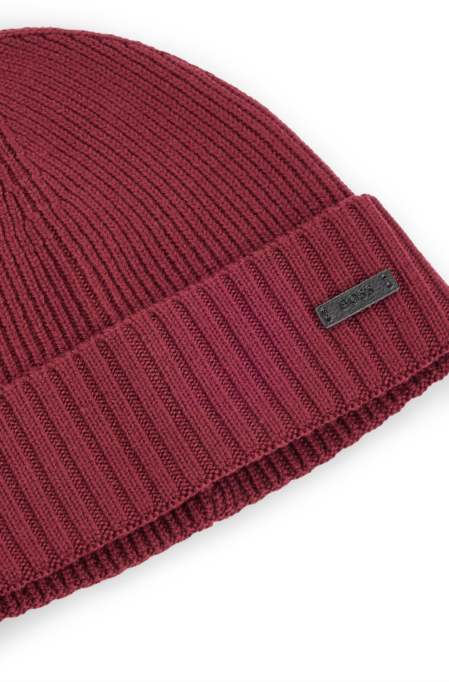 DARK RED // KNITTED BEANIE FATI