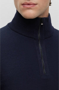 Pull zippé Ofilato en laine - Open Green